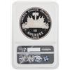 Image 2 : 1968IC Haiti 10 Gourdes Toussaint Louverture Silver Coin NGC PF65 Ultra Cameo