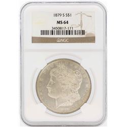 1879-S $1 Morgan Silver Dollar Coin NGC MS64
