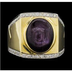 10KT White Gold 10.41ct Ruby and Diamond Ring