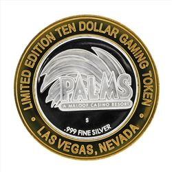 .999 Silver Palms A Maloof Casino Resort $10 Casino Gaming Token Limited Edition