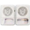 Image 2 : Lot of (2) 2011-S $1 American Silver Eagle Coins NGC MS70 Early Releases