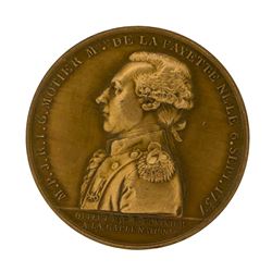1789 France Marquis de Lafayette American Revolution Medal