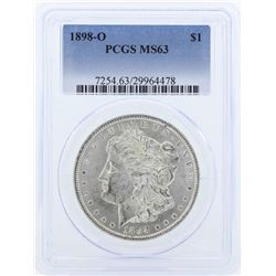 1898-O $1 Morgan Silver Dollar Coin PCGS MS63