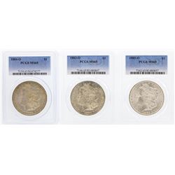 1883-O to 1885-O $1 Morgan Silver Dollar Coin PCGS MS65