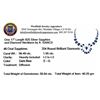 Image 3 : SILVER 56.49ctw Sapphire and Diamond Necklace