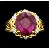 Image 1 : SILVER 7.56ct Ruby and Diamond Ring