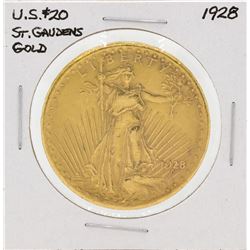 1928 $20 St. Gaudens Double Eagle Gold Coin