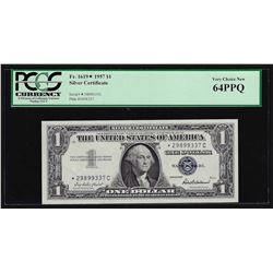1957 $1 Silver Certificate STAR Note PCGS Very Choice New 64PPQ