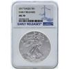 Image 1 : 2017 $1 American Silver Eagle Coin NGC MS70 Early Releases