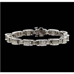 14KT White Gold 6.67ctw Diamond Bracelet