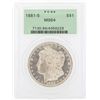 Image 1 : 1881-S $1 Morgan Silver Dollar Coin PCGS MS64