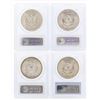 Image 2 : Set of (4) $1 Morgan Silver Dollar Coins PCGS MS63