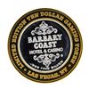 Image 1 : .999 Silver Barbary Coast Las Vegas, Nevada $10 Casino Limted Edition Gaming Tok