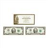 Image 1 : Lot of (2) Monetary Exchange 2003 $2 Federal Reserve Notes