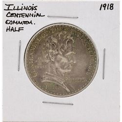 1918 Illinois Centennial Commemorative Half Dollar Coin