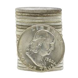 Roll of (20) 1960-D Brilliant Uncirculated Franklin Half Dollar Coins