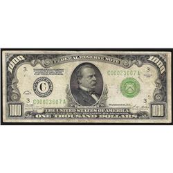 1928 $1,000 Federal Reserve Note Philadelphia