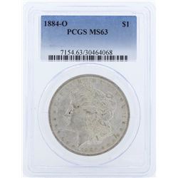 1884-O $1 Morgan Silver Dollar Coin PCGS MS63