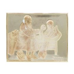 Norman Rockwell Fondest Memories 1500 Grains Sterling Silver Ingot