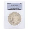 Image 1 : 1882-S $1 Morgan Silver Dollar Coin PCGS MS64