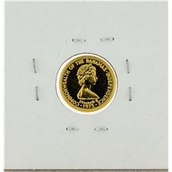 1975 Bahamas $50 Bird Proof Gold Coin