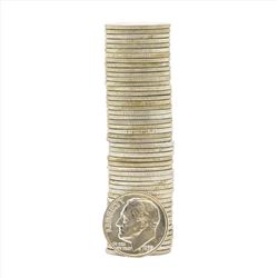 Roll of (50) 1955-D Brilliant Uncirculated Roosevelt Dimes