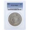 Image 1 : 1887 $1 Morgan Silver Dollar Coin PCGS MS63
