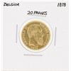 Image 1 : 1878 Belgium 20 Francs Gold Coin