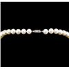 Image 3 : 14KT White Gold 9mm Cultured Freshwater Pearl Necklace