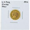 Image 1 : 1912 $2 1/2 Indian Head Quarter Eagle Gold Coin