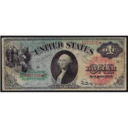 1869 $1 Legal Tender Rainbow Note