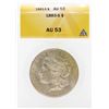 Image 1 : 1883-S $1 Morgan Silver Dollar Coin ANACS AU53