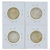 Image 2 : Lot of (4) 1943-1944M Mexico 50 Centavos Coins