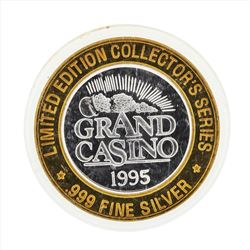 .999 Silver Grand Casino $10 Casino Gaming Token Limited Edition