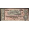 Image 1 : 1864 $10 The Confederate States of America Note