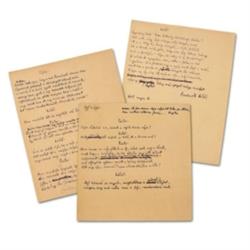 Radnóti Miklós [1909-1944] költo, mufordító "Elso ecloga" címu versének saját kezu, aláírt, tintá…