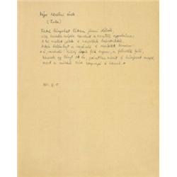 Radnóti Miklós [1909-1944] költo, mufordító "Néger szerelmi ének" címu átköltésének saját kezu, t…