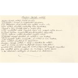Weöres Sándor [1913-1989] költo, író, mufordító "Hajdan hársfa voltál" címu szerelmes versének sa…