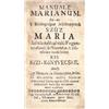 Image 1 : Manuale Marianum. Az-az A' Bóldogságos Aszszonyunk Szüz Maria Makula nélkul való Fogantatasának, …