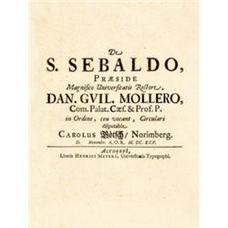 Moller [Dániel Vilmos], Dan[iel] Guil[ielmus]: De S. Sebaldo, Praeside Magnifico Universitatis Re…
