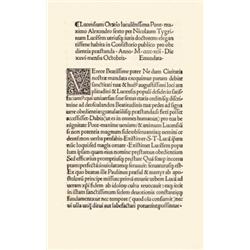 Tygrinu[s], Nicolau[s]: Lucensium Oratio[...ad] Alexandr[um] VI. [papam...] habita [...] pro obed…