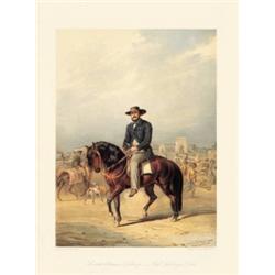 Gróf Széchényi István - Le Comte Etienne Széchényi. Széchenyi István lovas képmása, a háttérben a…