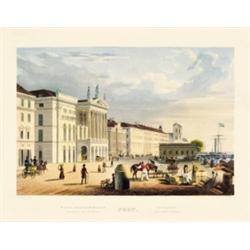 Pest. A' Városi tánczterem Épületje. - Das Redouten Gebäude. - La Redoute. - The Mask-House.…