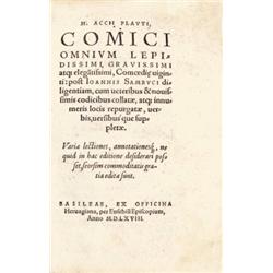 Plaut[us], [Titus] M[accius]: - - Comici omnium lepidissimi, gravissimi atque elegantissimi, Como…