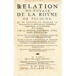 Le Laboreur, Jean: Relation du voyage de la royne de Pologne, et du retour de Madame la Maraschal…