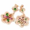 Image 3 : Natural Fancy Tourmaline Earrings