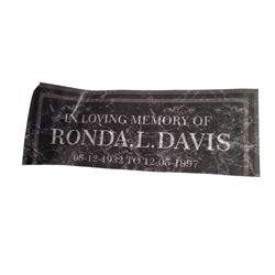 Resident Evil: The Final Chapter Gravestone Movie Props