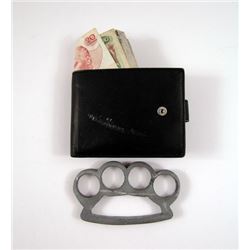 Mortdecai Jock (Paul Bettany) Wallet & Brass Knuckles Movie Props