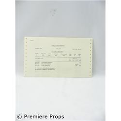 Passengers Hero Manifest Movie Props