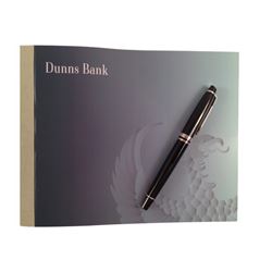 Mortdecai Dunns Bank Check Book & Pen Movie Props